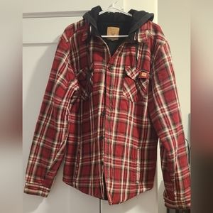 Men's plaid sweater jacket